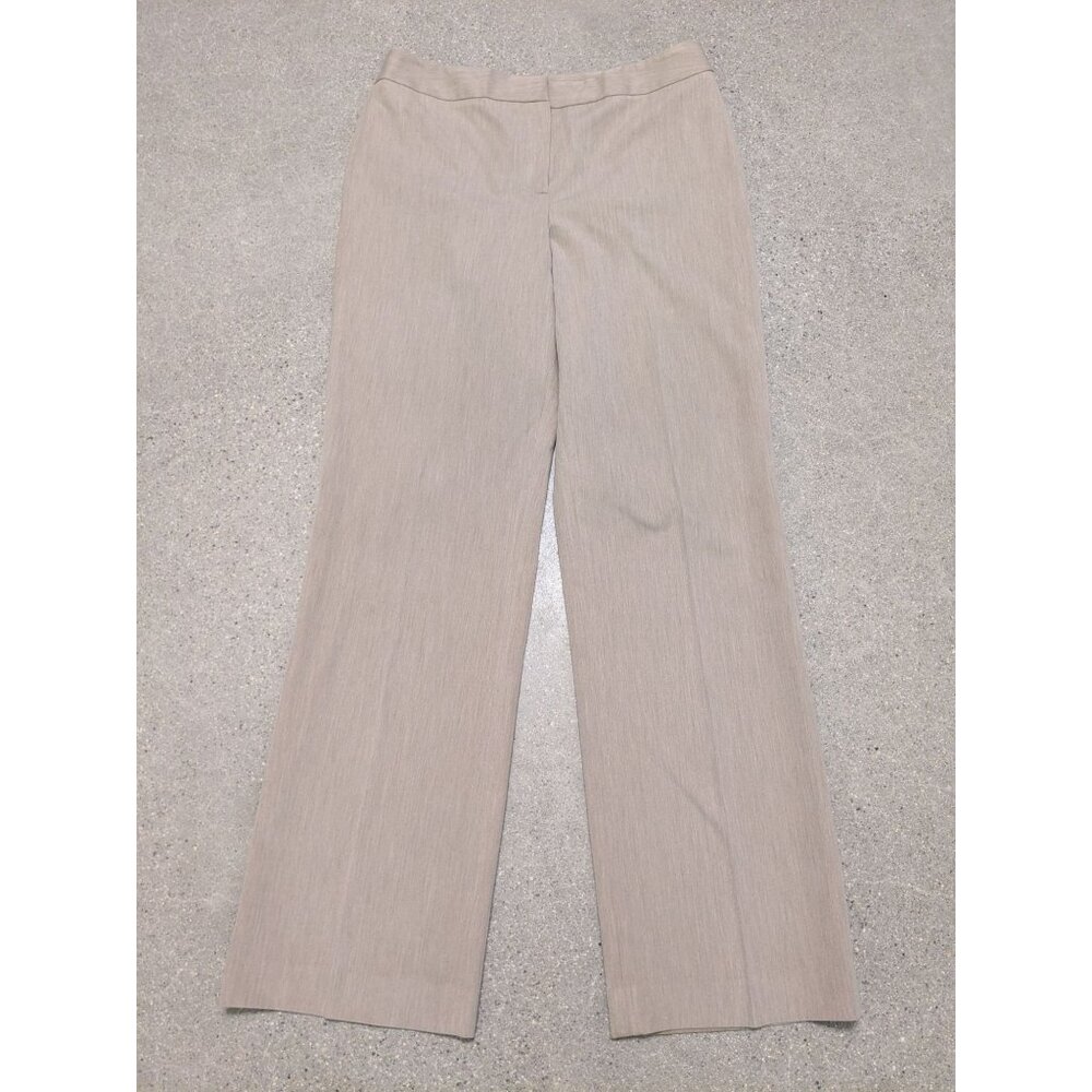 Jones New York Stretch Slacks Pants Womens 8 Tan Beige Straight-Leg